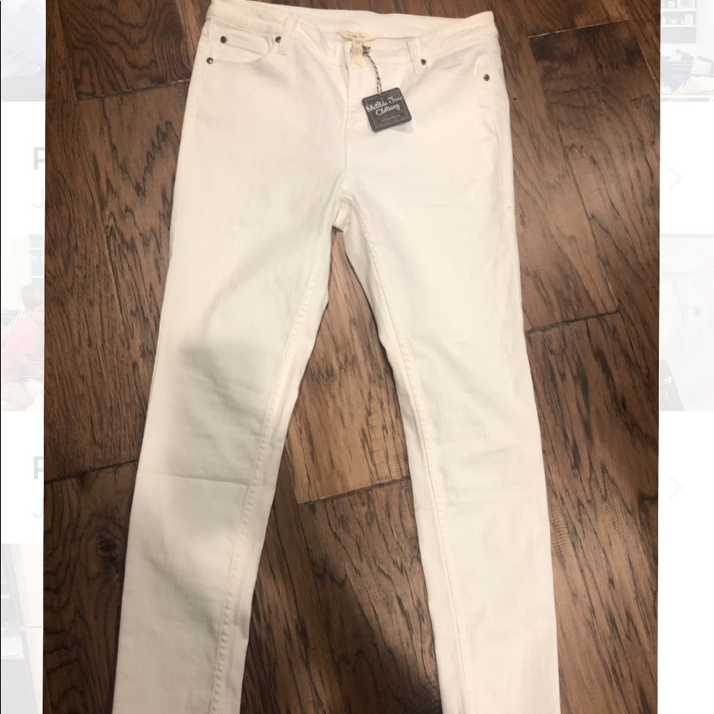 NWT Matilda Jane White Jeans Size 12